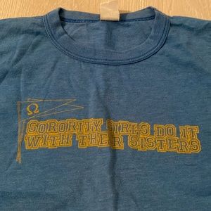 Vtg Small Sorority Tshirt- Sorority Girls Do It With Their Sisters